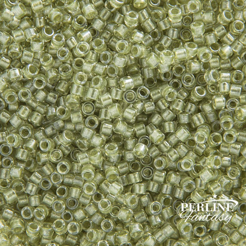 Miyuki Delica 11/0 Sparkling Celery Lined Crystal 